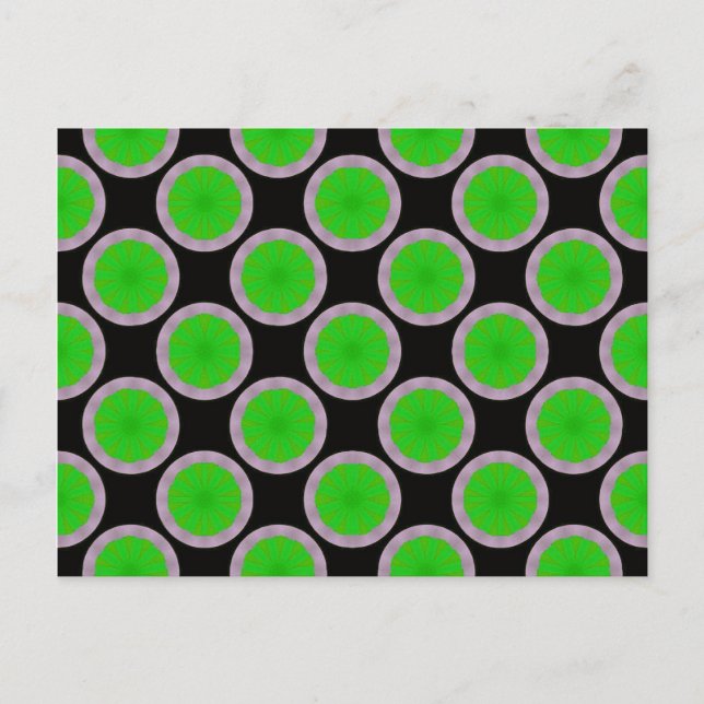 green circle pattern postcard (Front)