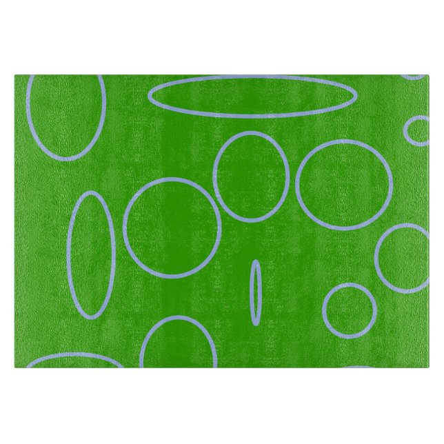 Green Circles Cutting Board (Front)