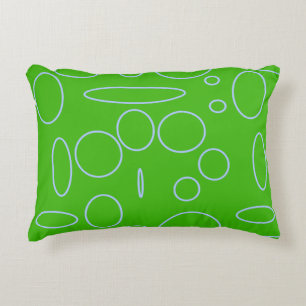 Green Circles Decorative Cushion