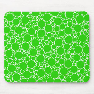 Green Circles Mouse Mat