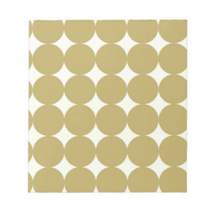 Green Circles Pattern Notepad