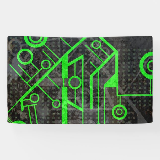 Green Circuit Banner (Horizontal)