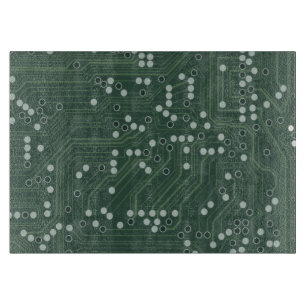 Green Circuit Board Background Pattern Art