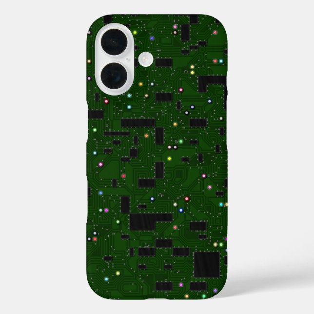 Green Circuit Board Case-Mate iPhone Case (Back)