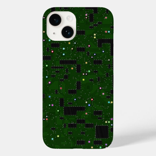 Green Circuit Board Case-Mate iPhone Case (Back)