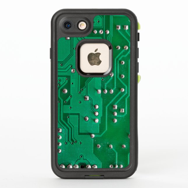 Green Circuit Board LifeProof iPhone Case (Back)