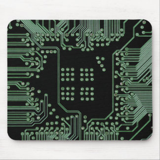 Green Circuit Board Mouse Mat