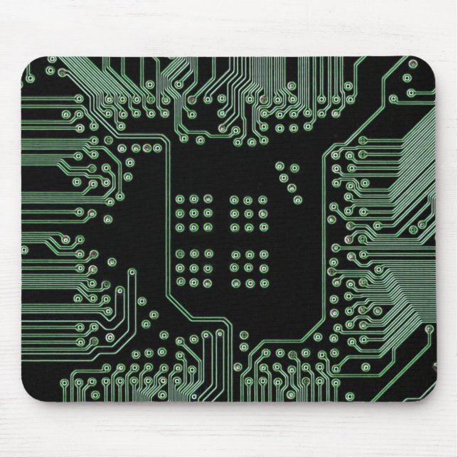 Green Circuit Board Mouse Mat (Front)