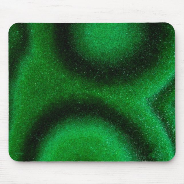 Green Circular Malachite Mouse Mat (Front)