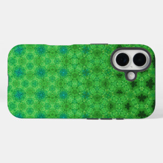 Green Circular Pattern Phone Case