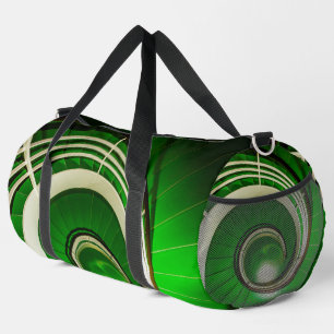 Green Circular Stairway Duffle Bag