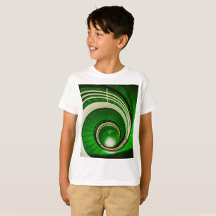 Green Circular Stairway T-Shirt