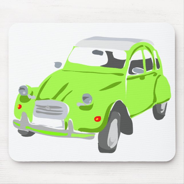 Green Citroen 2 CV Mousemat (Front)