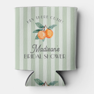 Green Citrus Main Squeeze Bridal Shower Favour Can Cooler