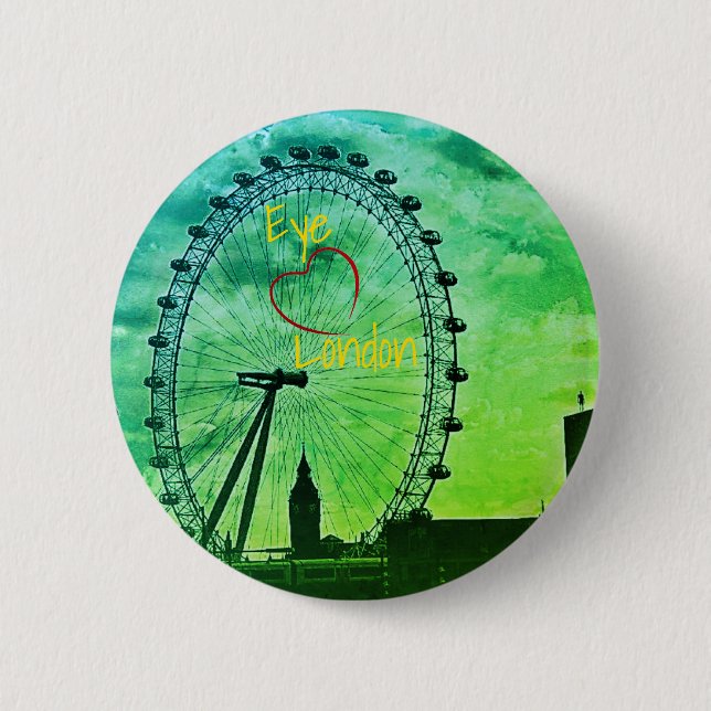 Green City London 6 Cm Round Badge (Front)