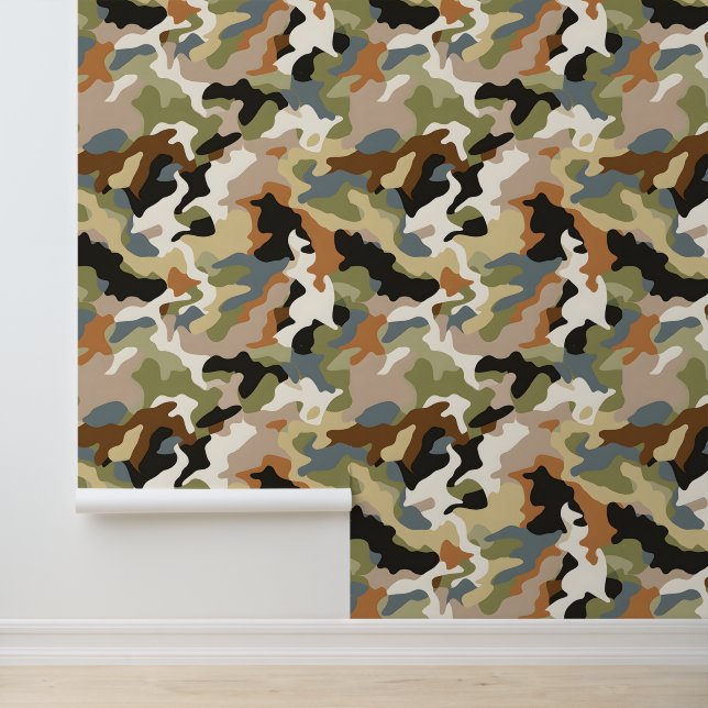 Green Classic Camouflage  Wallpaper (Application)
