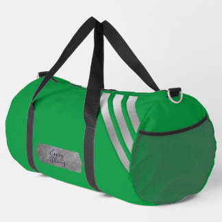 Green classic duffle bag
