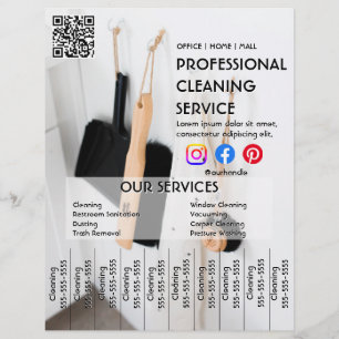 green cleaning Photo poster with tear-off tabs Fly Flyer