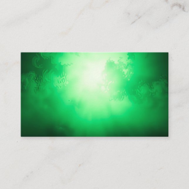 Green clouds business card (Front)