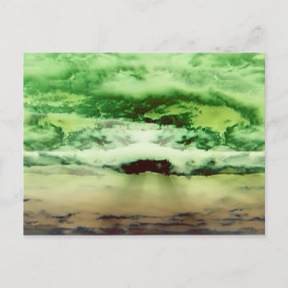 Green Clouds Postcard