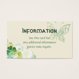 Green Clover and Butterfly Corners Inclusion