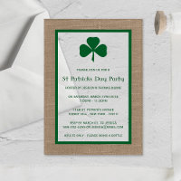 Green Clover & Burlap St. Patrick's Day
