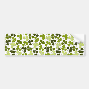 Green Clover in a Variety of Shades Bumper Sticker