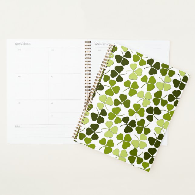 Green Clover in a Variety of Shades Planner (Display)
