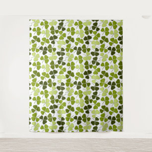 Green Clover in a Variety of Shades Tapestry