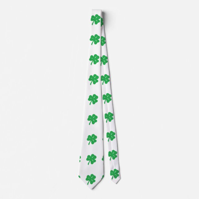 Green Clover Leaf Tie (Front)