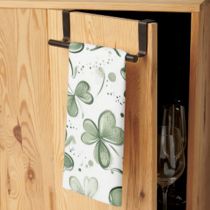  Green Clover Pattern • St. Patrick’s Day  Tea Towel