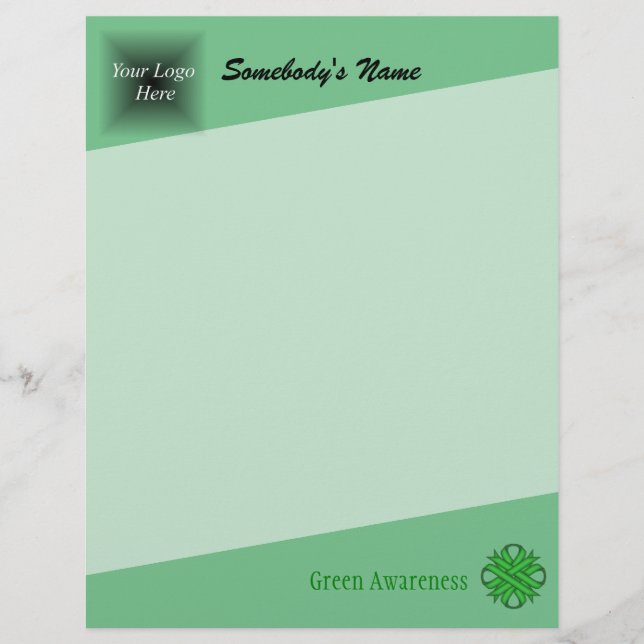 Green Clover Ribbon by Kenneth Yoncich (Front)