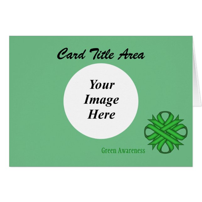 Green Clover Ribbon Template by Kenneth Yoncich (Front Horizontal)