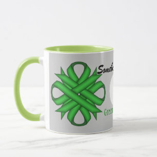 Green Clover Ribbon Tmpl by Kenneth Yoncich Mug