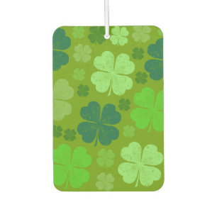 Green Clovers, Lucky Clovers, Saint Patrick's Day Car Air Freshener