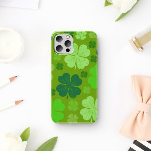 Green Clovers, Lucky Clovers, Saint Patrick's Day iPhone 11 Case