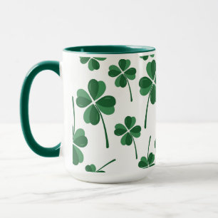 green clovers lucky mug