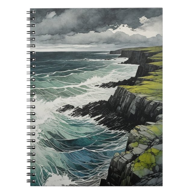 Green Coastline | Notebook Journal (Front)
