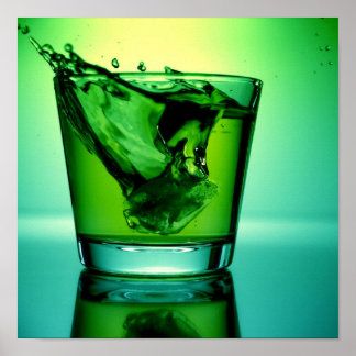 Green Cocktail Poster
