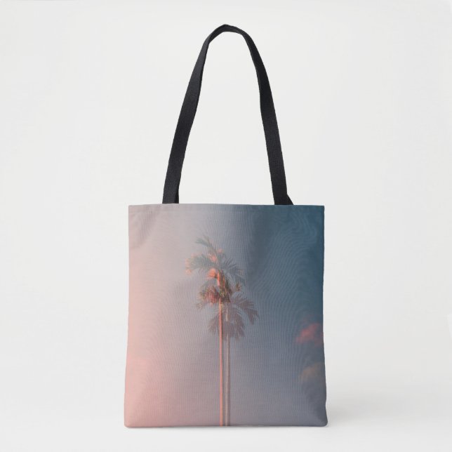 Green coconut tree tote bag (Front)