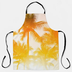 Green coconut trees apron