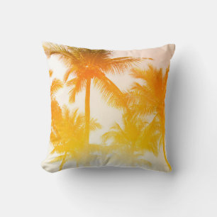 Green coconut trees cushion