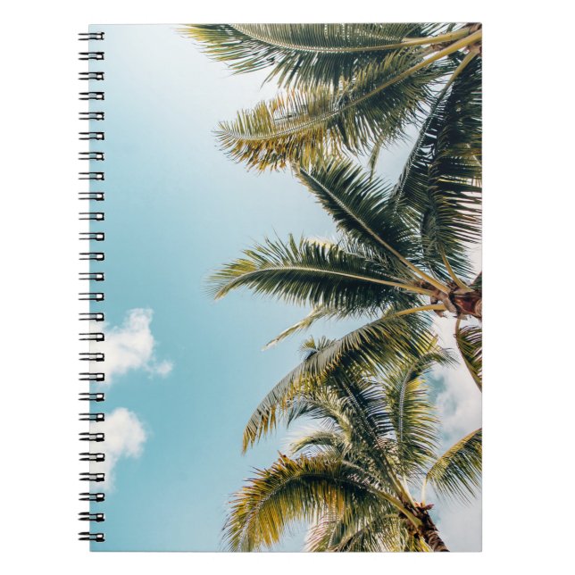 Green coconut trees notebook (Front)