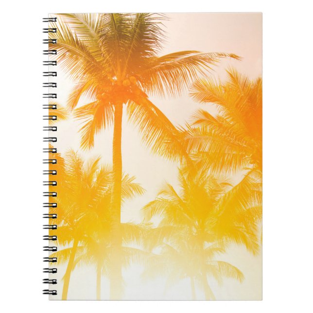Green coconut trees notebook (Front)