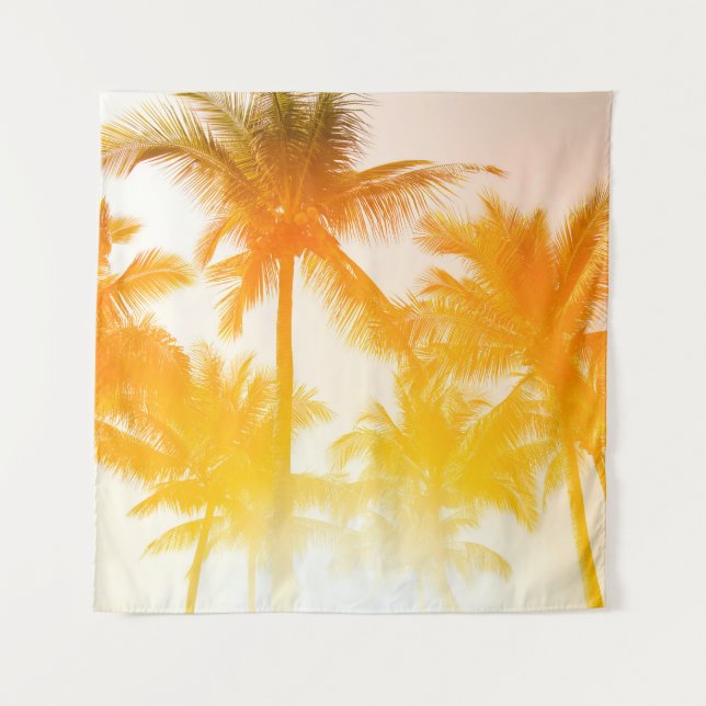 Green coconut trees tapestry (Front)