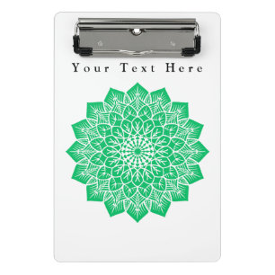 Green Colour Art Custom Image and Text Writing  Mini Clipboard