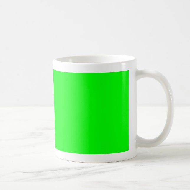Green Colour Customised Designer Coffee Mug (Right)