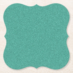 Green Colour Elegant Blank Template Custom Paper Coaster