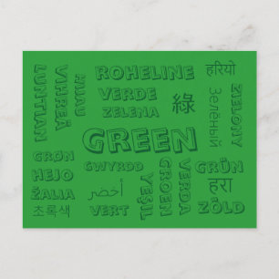 Green - Colour Languages on Postcards