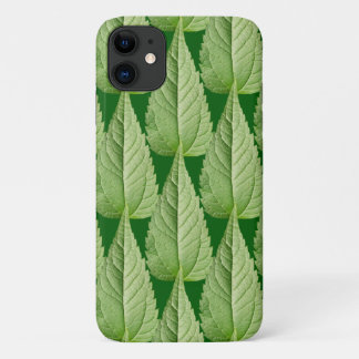 Green colour of leaves iPhone 11 case